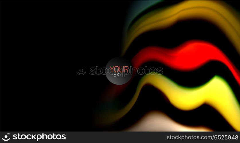 Blur color wave lines abstract background. Blur color wave lines abstract background. Vector illustration for app wallpaper, business presentation or web banner