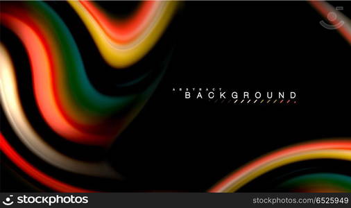 Blur color wave lines abstract background. Blur color wave lines abstract background. Vector illustration for app wallpaper, business presentation or web banner