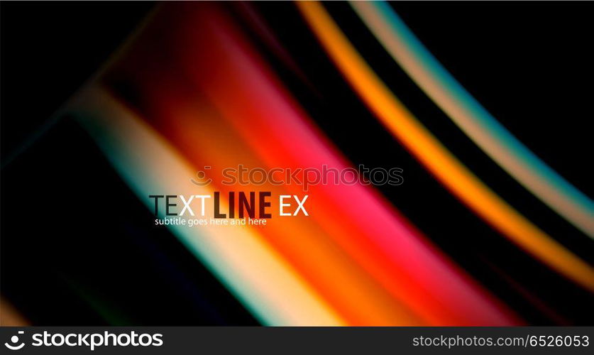 Blur color wave lines abstract background. Blur color wave lines abstract background. Vector illustration for app wallpaper, business presentation or web banner