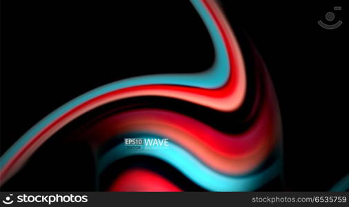 Blur color wave lines abstract background. Blur color wave lines abstract background. Vector illustration for app wallpaper, business presentation or web banner