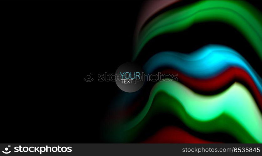 Blur color wave lines abstract background. Blur color wave lines abstract background. Vector illustration for app wallpaper, business presentation or web banner