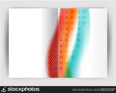 Blur wave business print template, abstract background. Blur wave business print template, abstract background. Business flyer, report or magazine cover design