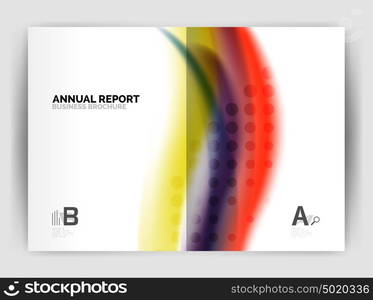 Blur wave business print template, abstract background. Blur wave business print template, abstract background. Business flyer, report or magazine cover design