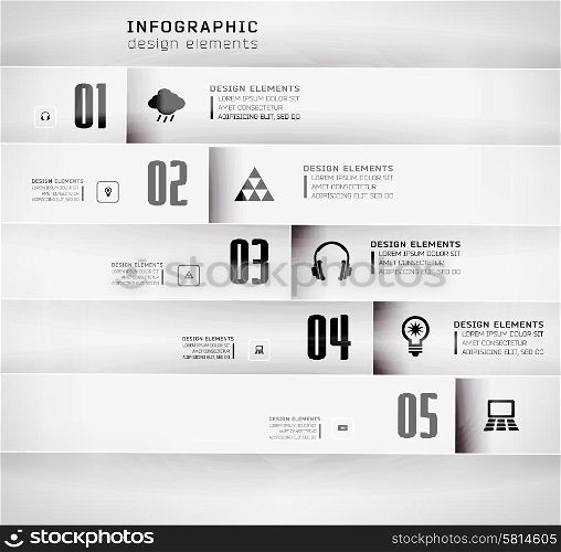 Blur, white, shadows background, options banner. Vector illustration. can be used for , diagram, number options, step up options, web template, infographics.