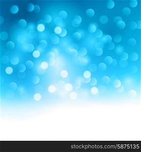 Blurred abstract background . Blurred abstract background with blue and white bokeh