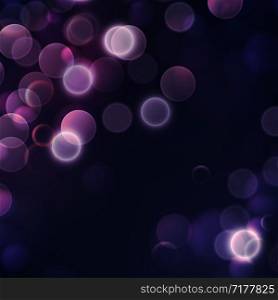 Blurred bokeh glow background, holiday, Christmas, shine, light, vector illustration