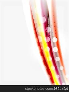 Blurred color waves, lines. Vector abstract background with copyspace