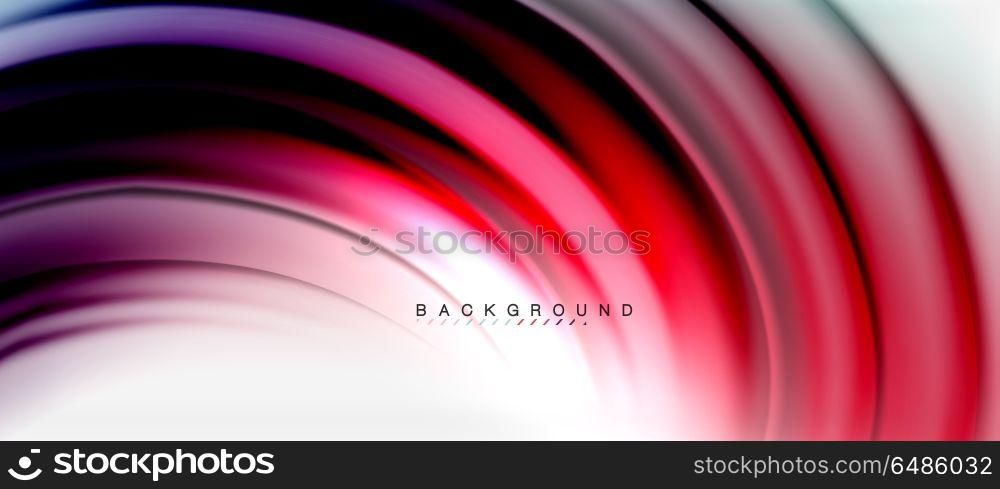 Blurred fluid colors background, abstract waves lines, vector illustration. Blurred fluid colors background, abstract waves lines, mixing colours with light effects on light backdrop. Vector artistic illustration for presentation, app wallpaper, banner or posters