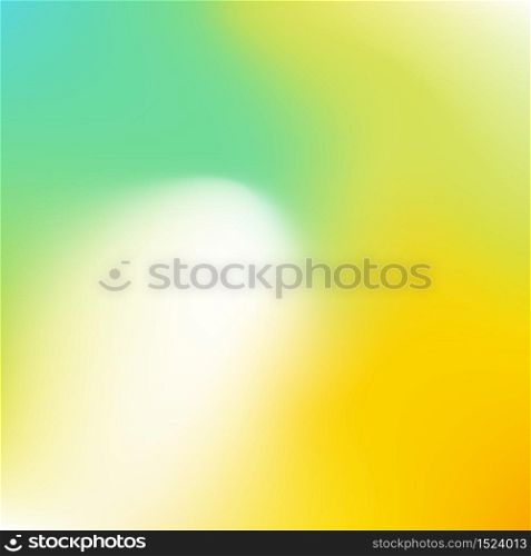 Blurred gradient with colorful yellow and green waves for mobile screen