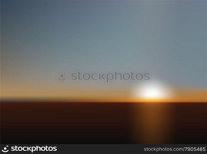 Blurred Sunset as perfect background for business and web projects. Mesh vector illustration.