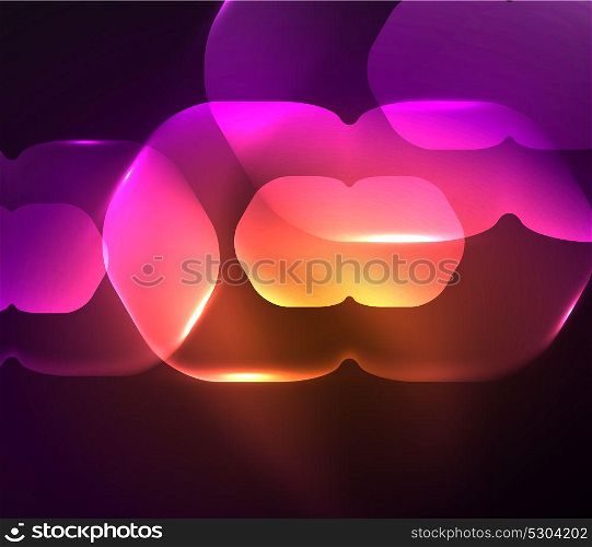 Blurred transparent hexagons on dark, digital abstract background. Blurred transparent hexagons on dark, digital abstract background. Hi-tech modern business or technology backdrop or presentation wallpaper
