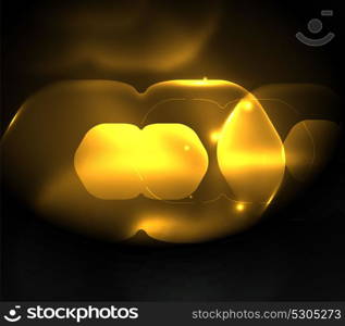 Blurred transparent hexagons on dark, digital abstract background. Blurred transparent hexagons on dark, digital abstract background. Hi-tech modern business or technology backdrop or presentation wallpaper