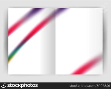 Blurred wave line. Business annual report abstract background. Blurred wave line. Business annual report abstract background. Business brochure or magazine template