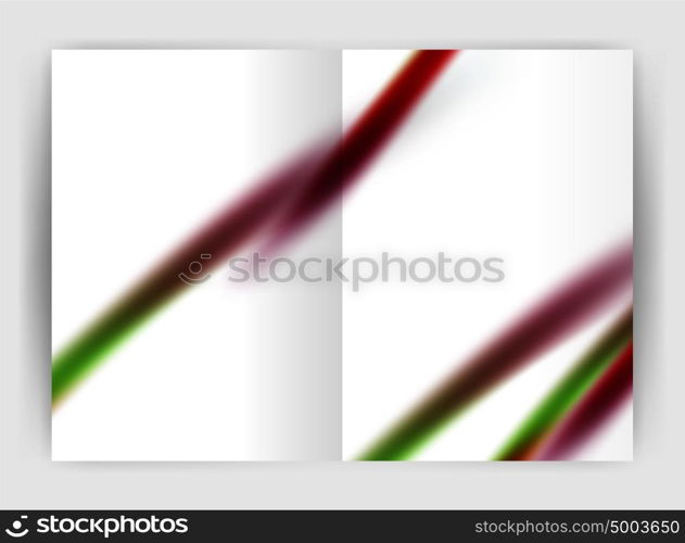 Blurred wave line. Business annual report abstract background. Blurred wave line. Business annual report abstract background. Business brochure or magazine template