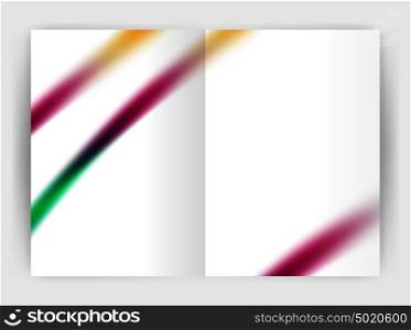 Blurred wave line. Business annual report abstract background. Blurred wave line. Business annual report abstract background. Business brochure or magazine template