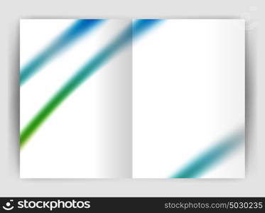 Blurred wave line. Business annual report abstract background. Blurred wave line. Business annual report abstract background. Business brochure or magazine template