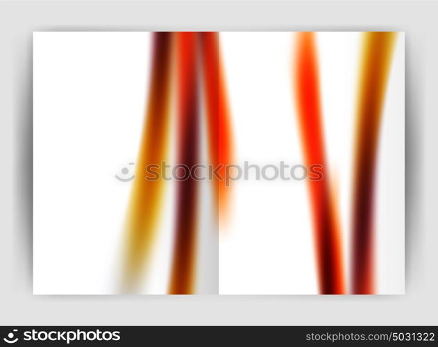 Blurred wave line. Business annual report abstract background. Blurred wave line. Business annual report abstract background. Business brochure or magazine template