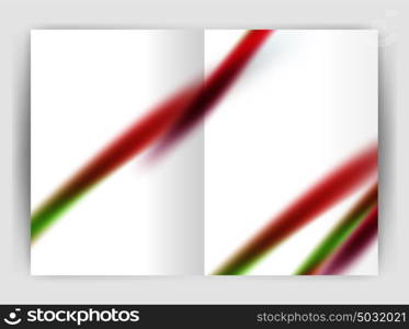 Blurred wave line. Business annual report abstract background. Blurred wave line. Business annual report abstract background. Business brochure or magazine template