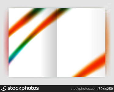 Blurred wave line. Business annual report abstract background. Blurred wave line. Business annual report abstract background. Business brochure or magazine template