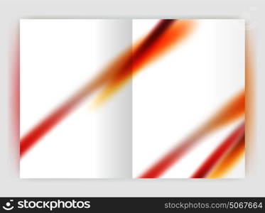 Blurred wave line. Business annual report abstract background. Blurred wave line. Business annual report abstract background. Business brochure or magazine template