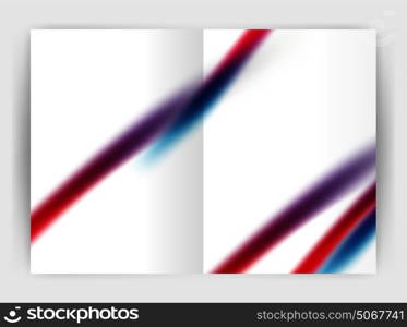 Blurred wave line. Business annual report abstract background. Blurred wave line. Business annual report abstract background. Business brochure or magazine template