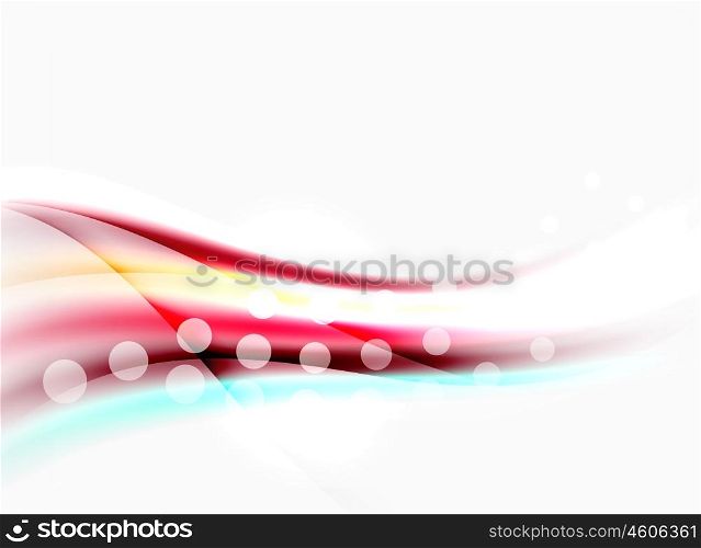 Blurred wave motion, vector background