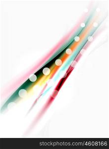 Blurred wave motion, vector background