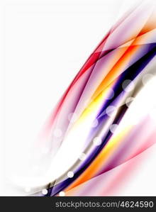 Blurred wave motion, vector background