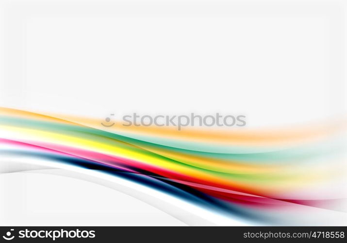 Blurred wave motion, vector background