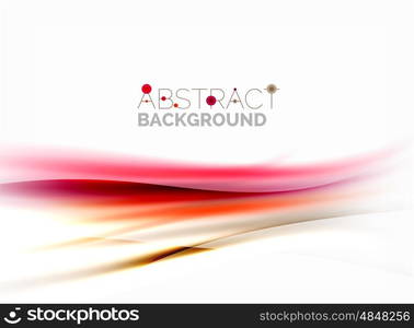 Blurred wave motion, vector background