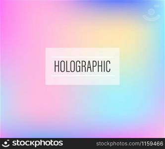Blurry abstract iridescent holographic foil background. Vector stock illustration. Blurry abstract iridescent holographic foil background. Vector stock illustration.
