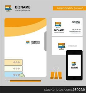 Board Business Logo, File Cover Visiting Card and Mobile App Design. Vector Illustration
