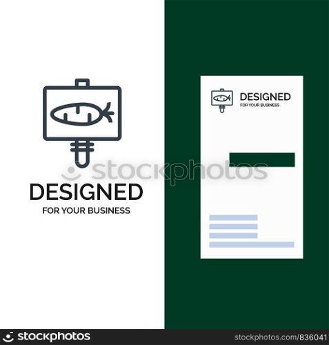 Board, Egg, Easter, Holiday Grey Logo Design and Business Card Template