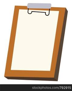Board for notes, illustration, vector on white background.