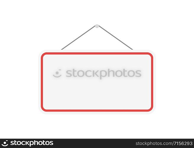 board on doore in flat style on white background. board on doore in flat on white background