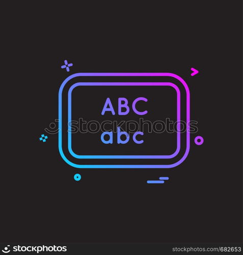 board school write icon vector design