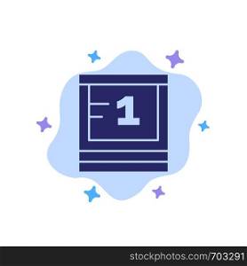 Board, Study, Education, School Blue Icon on Abstract Cloud Background