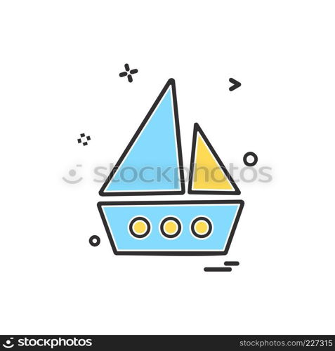 Boat icon design vector