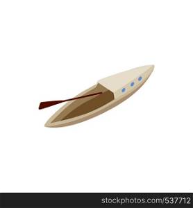 Boat icon in isometric 3d style on a white background. Boat icon, isometric 3d style