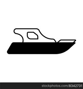 boat icon vector illustration logo design