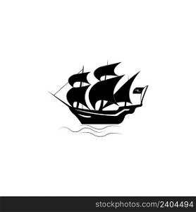 boat logo icon vector design template