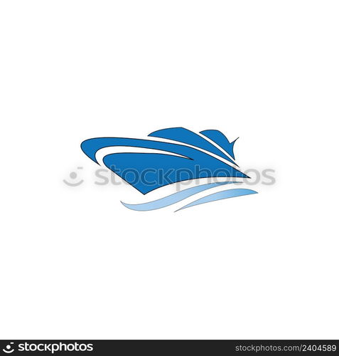 boat logo icon vector design template