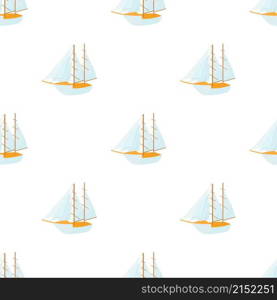 Boat pattern seamless background texture repeat wallpaper geometric vector. Boat pattern seamless vector