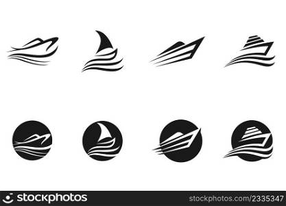 Boat Ship Logo And Symbol icon Vector