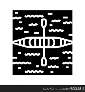 boat summer glyph icon vector. boat summer sign. isolated symbol illustration. boat summer glyph icon vector illustration