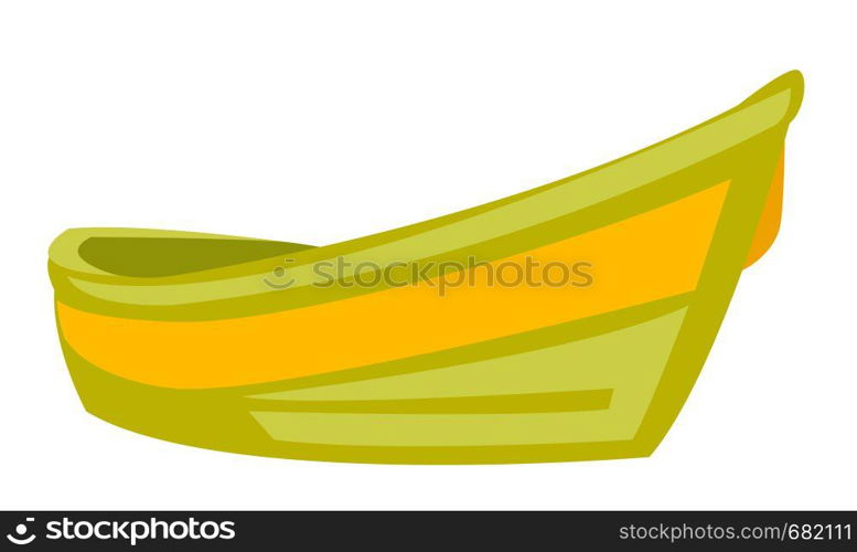 Boat vector cartoon illustration isolated on white background.. Boat vector cartoon illustration.