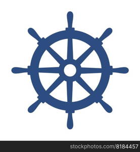 boat wheel Naval equipment sailor in the ocean