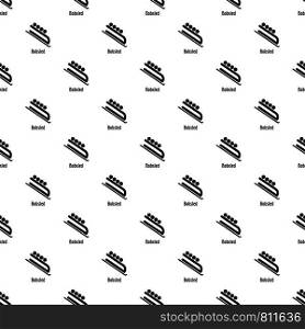 Bobsled pattern seamless vector repeat geometric for any web design. Bobsled pattern seamless vector