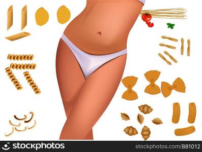 body care diet based on carbohydrate pasta