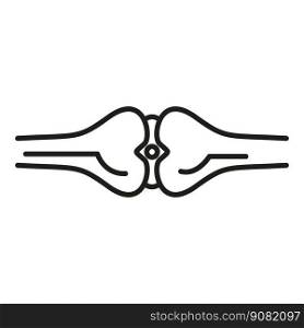 Body joint icon outline vector. Medical pain. Hand doctor. Body joint icon outline vector. Medical pain